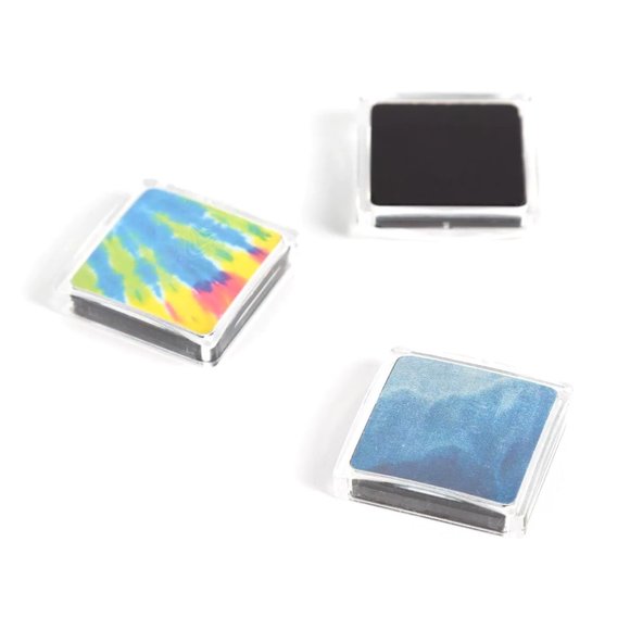 U Brands Square Magnets Tie-Dye + Denim 8 ct./pk. - Picture 3 of 3